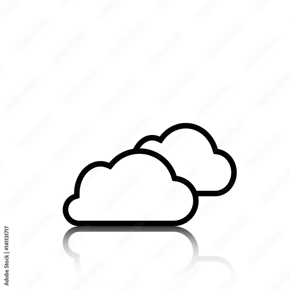 cloud icon stock vector illustration flat design cloud icon stock vector illustration flat design