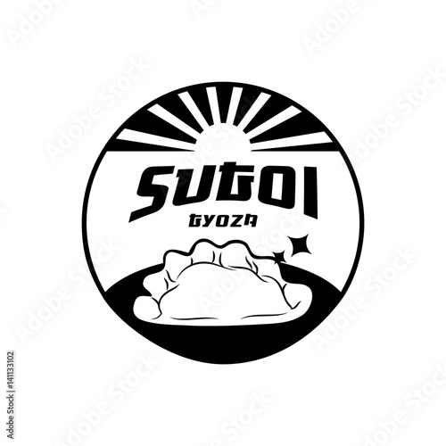 sugoi gyoza japanese food logo