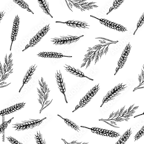 Cereals seamless pattern
