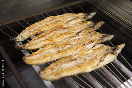 Obraz na płótnie 鰻かば焼き w salonie