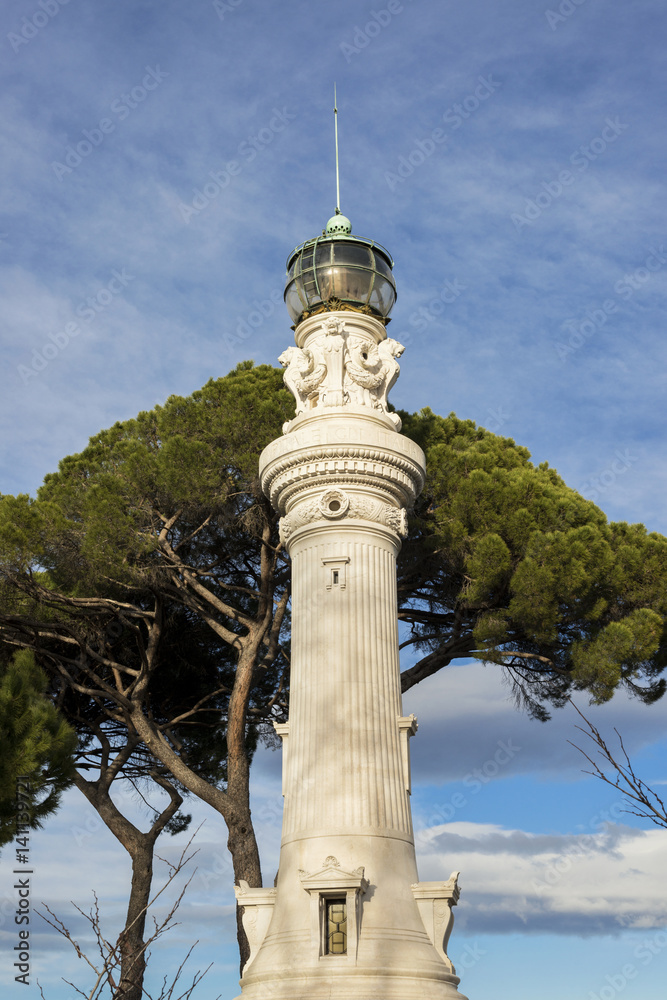 Gianicolo Hill lighthouse in Rome 