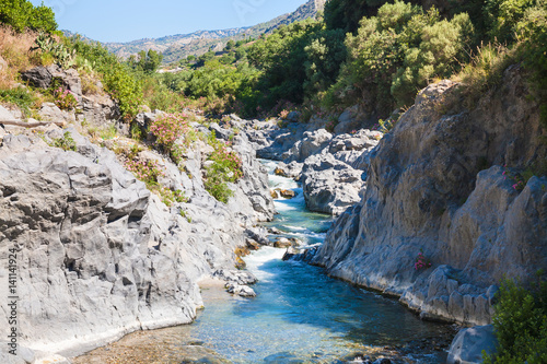 Alcantara river in Sicily photo