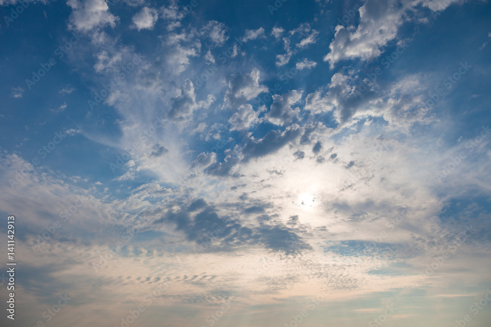 Obraz premium Clouds on a blue sky