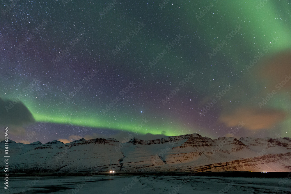 the northern lights as seen in Iceland
