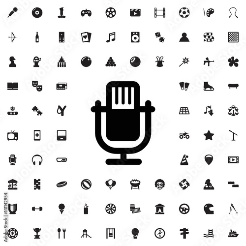 Microphone icon illustration