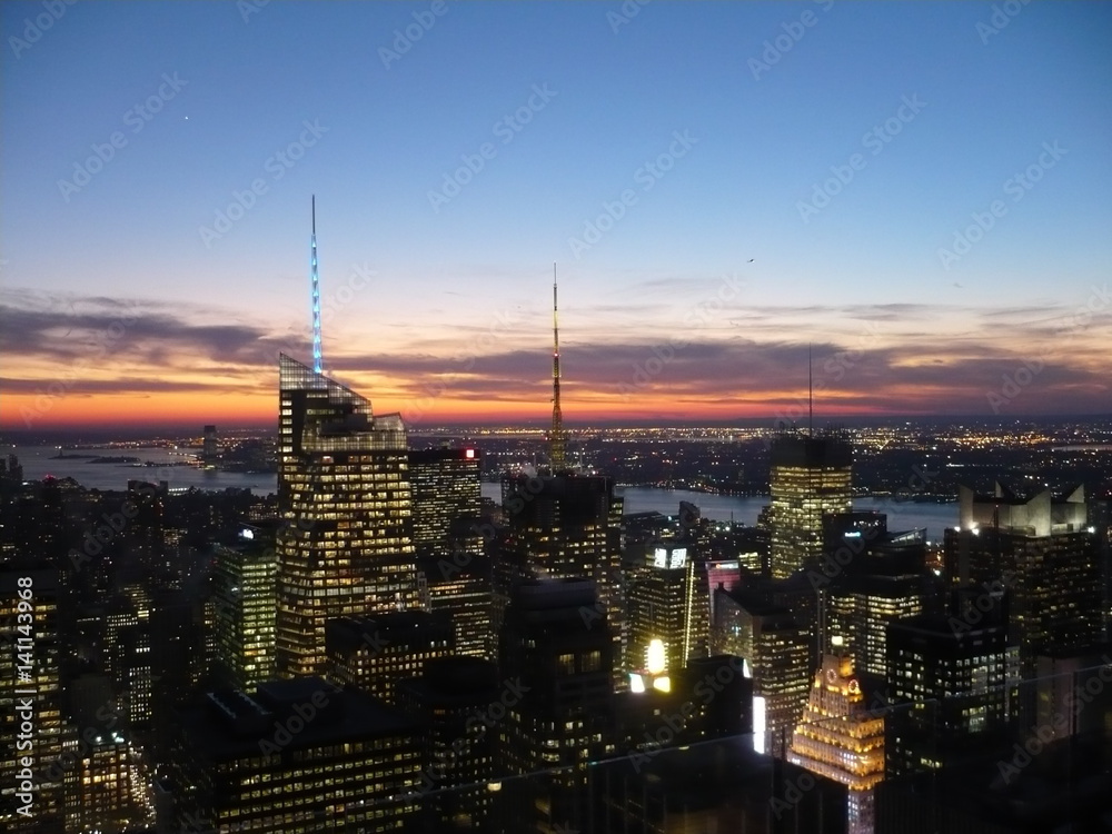 Obraz premium Manhatten at night