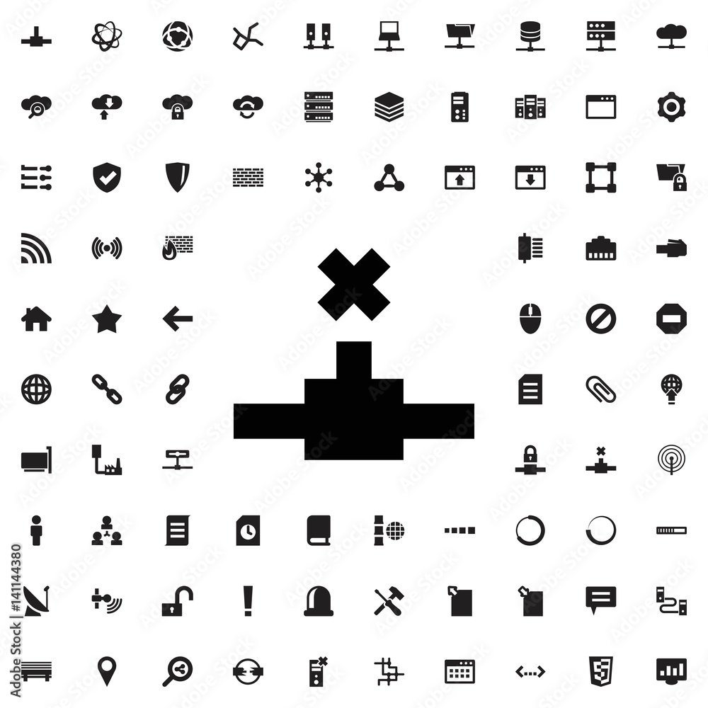 Obraz premium Network connection icon illustration