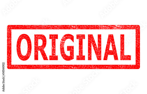 rubber stamp showing original. original stamp sign.