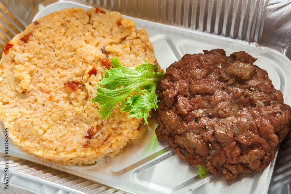 Healthy food in boxes, diet concept. Healthy food in boxes, diet concept.