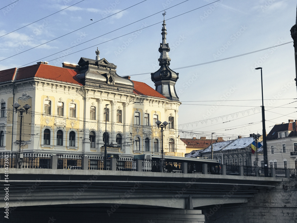 Cluj Napoca bridge and architecture