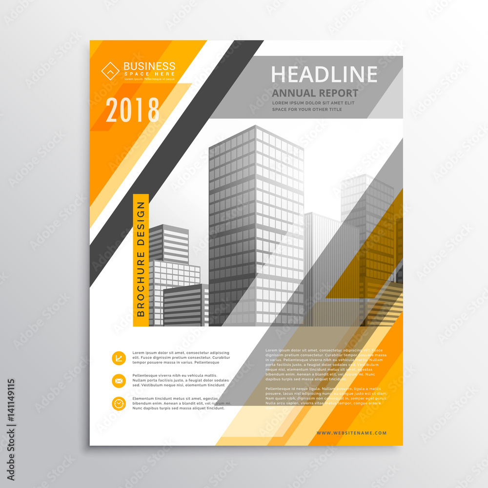 abstract yellow and white business flyer design template for your brand abstract yellow and white business flyer design template for your brand