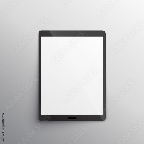 tablet device mockup design vector
