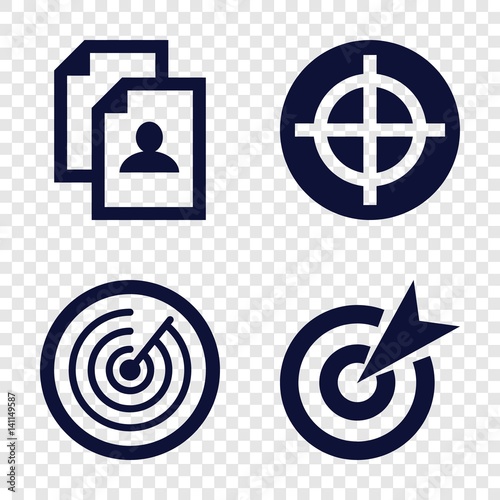 Set of 4 opportunity filled icons