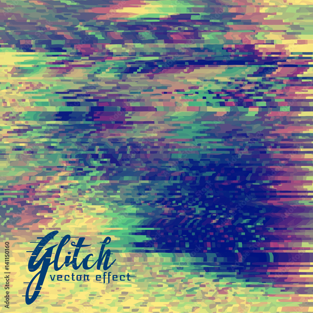 abstract vector glitch background design