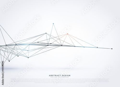 abstract polygonal wireframe mesh background design