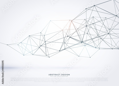 wireframe polygonal mesh background design