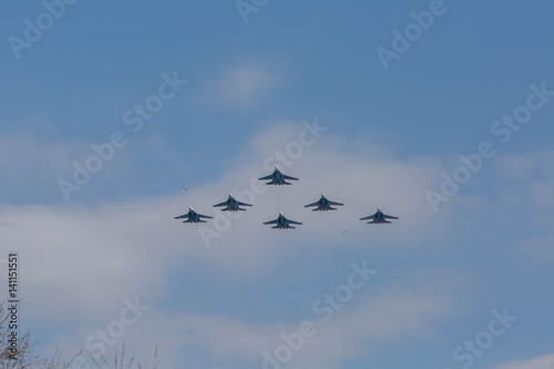 Fighters on Russian Airshow 