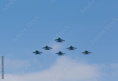 Fighters on Russian Airshow 