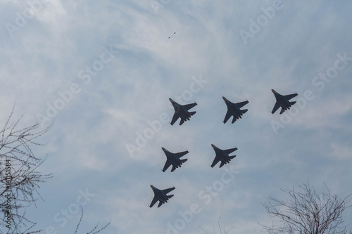 Fighters on Russian Airshow 