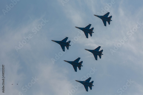 Fighters on Russian Airshow 