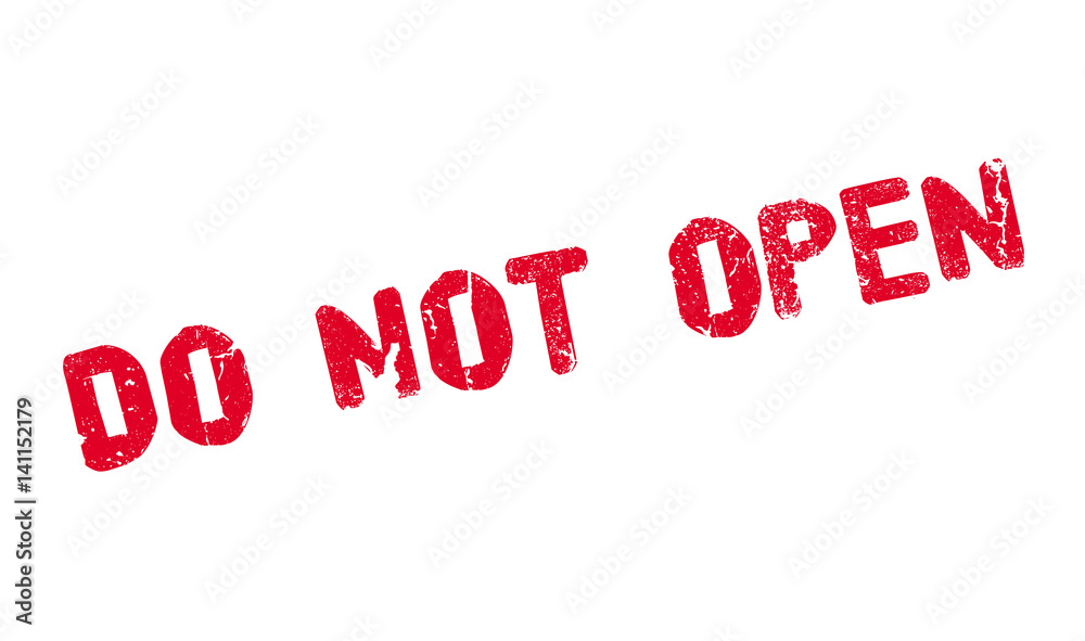 Do Not Open rubber stamp. Grunge design with dust scratches. Effects can be easily removed for a clean, crisp look. Color is easily changed. Do Not Open rubber stamp. Grunge design with dust scratches. Effects can be easily removed for a clean, crisp look. Color is easily changed.