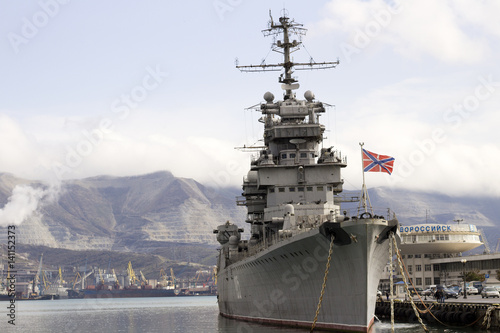 Russian warship in the port of Novorossiysk photo
