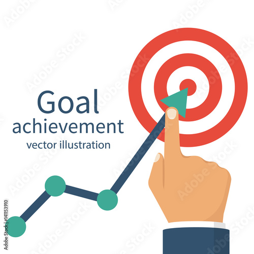 Goal achievement. Ambition business