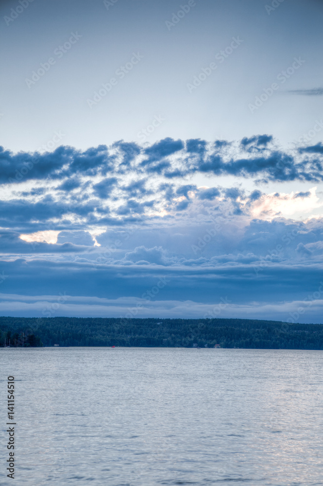 Dark rolling clouds