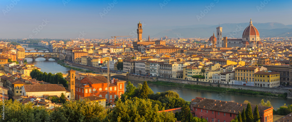 Florence panorama city skyline, Florence, Italy