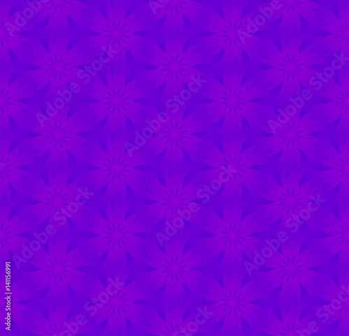 Violet mosaic from flowers. Seamless pattern.
