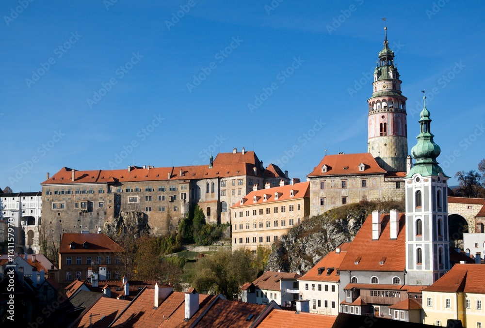 Castle and historic town Cesky Krumlov in the southern Bohemia, Czech republic Castle and historic town Cesky Krumlov in the southern Bohemia, Czech republic