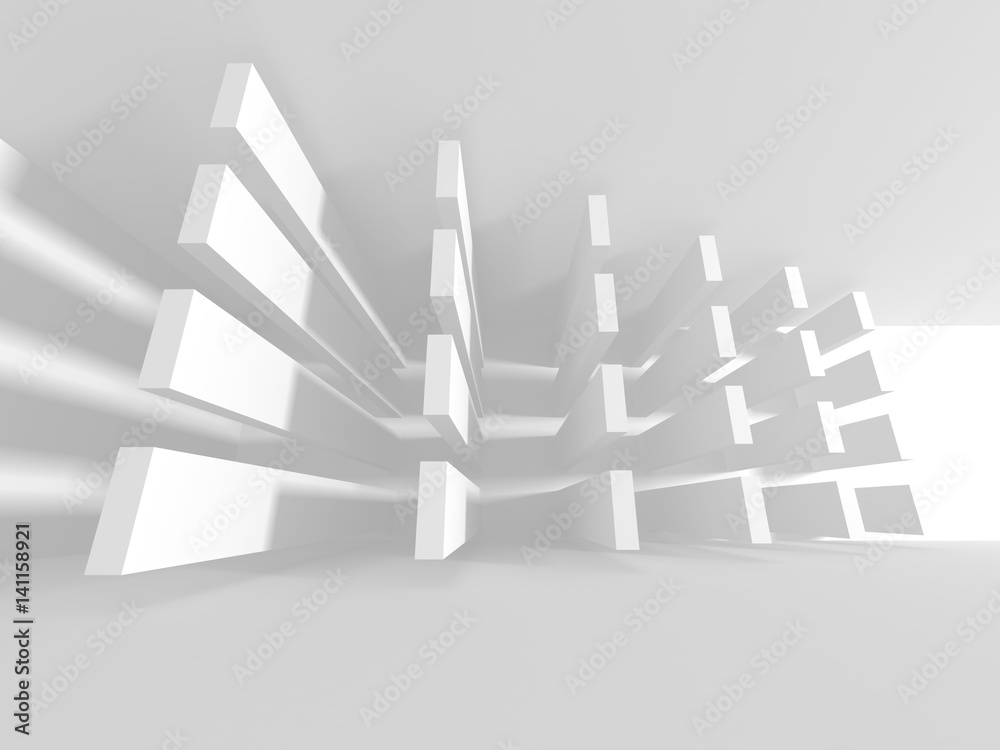 White Architecture Construction Modern Interior Background White Architecture Construction Modern Interior Background
