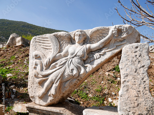 Marble Statue of Nike, the Goddess of Victory, at Ephesus, Turkey