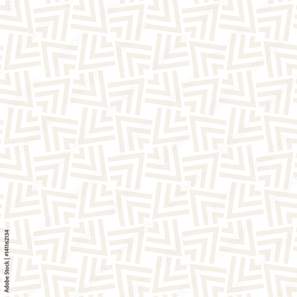 Subtle Ornament With Striped Rhombuses. Vector Seamless Monochrome Pattern Subtle Ornament With Striped Rhombuses. Vector Seamless Monochrome Pattern