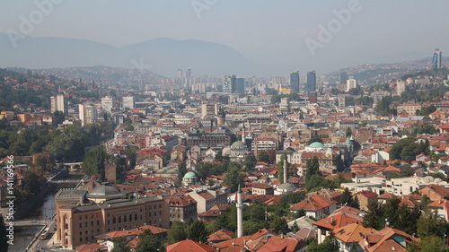 View of the historic centre of Sarajevo - Bosnia and Herzegovina