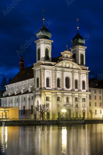 The Jesuit Church of St Franz Xavier in Lucerne Switzerland © gb27photo
