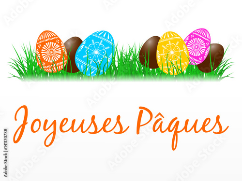 joyeuses pâques - oeufs 