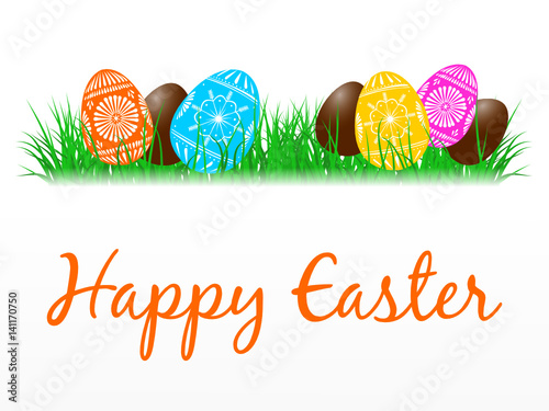 happy easter - eggs