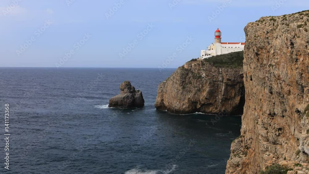 4K UltraHD Timelapse of Cape St. Vincent Lighthouse near Sagres in Portugal 4K UltraHD Timelapse of Cape St. Vincent Lighthouse near Sagres in Portugal