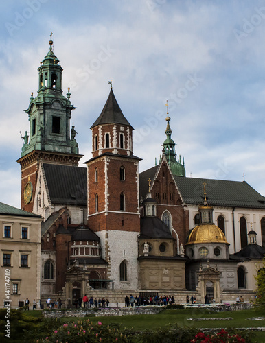 View on the buildings of Wawel (Krakov, Poland)