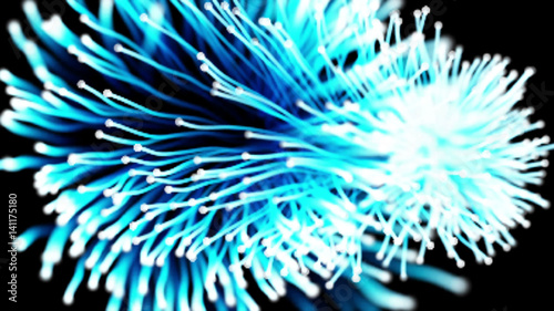 Abstract purple hair decorative composition Big Mesh Vector