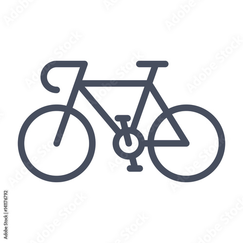 Sport bicycle, vector illustration in flat style