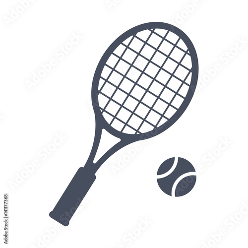Obraz na plátně Tennis, vector illustration in trendy flat style
