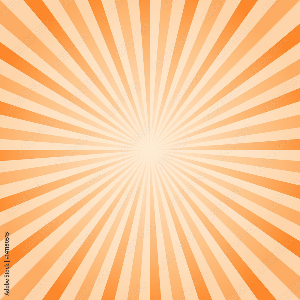 Abstract Orange rays background. Vector Abstract Orange rays background. Vector