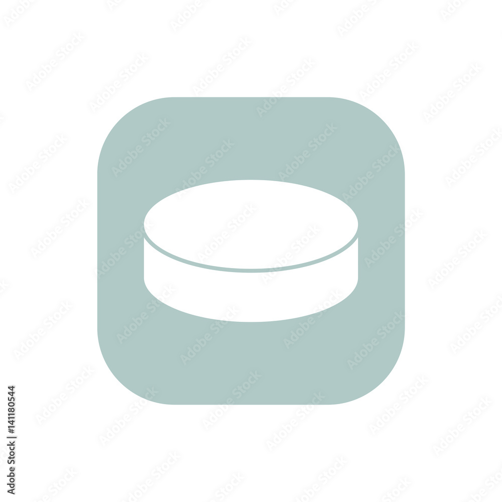 Washer for hockey icon isolated vector sign symbol. Sports Equipment elements icons. Can be used in logo, UI and web design