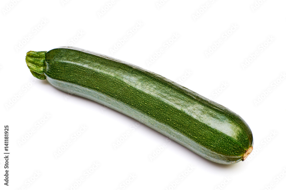 green zucchini isolated on white background green zucchini isolated on white background