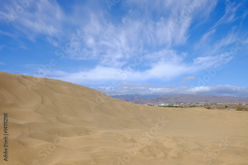 Dunes of Maspalomas. Canary Island Gran Canaria  Spain.
