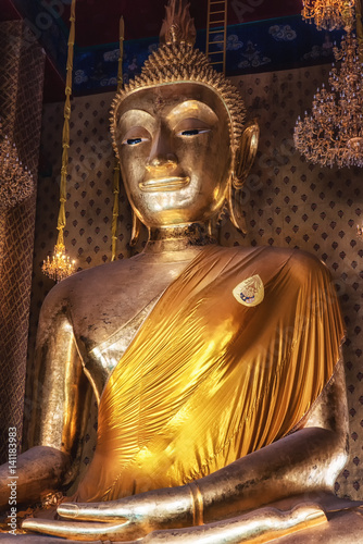 Buddha at Wat Kalayanamit, Bangkok, Thailand photo