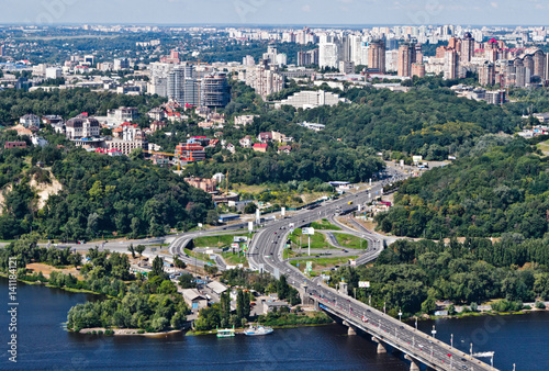 Aerial view of the city. Kiev, Ukraine. Kyiv, Ukraine