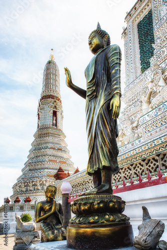 Wat Arun Temple Detail photo